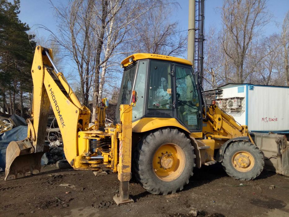 Услуги экскаватор-погрузчика, петушок, 3в1