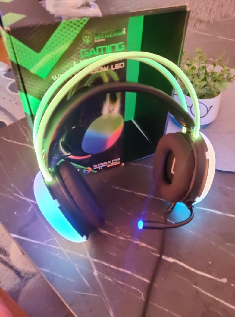 Геймърски слушалки RGB  Battletron
