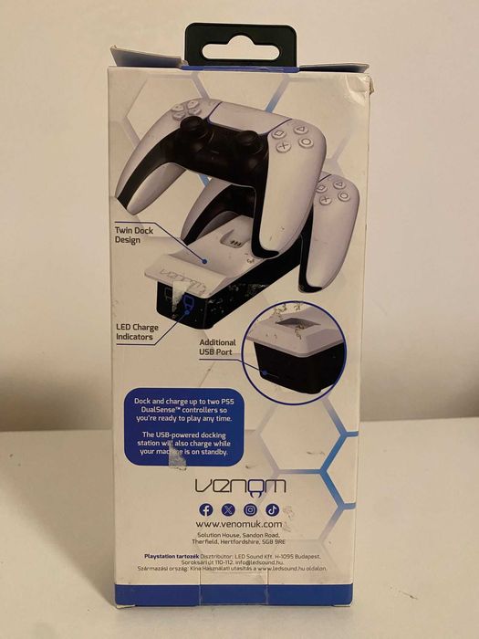 Statie de andocare dubla pentru controllere PlayStation5 VS5001, Venom