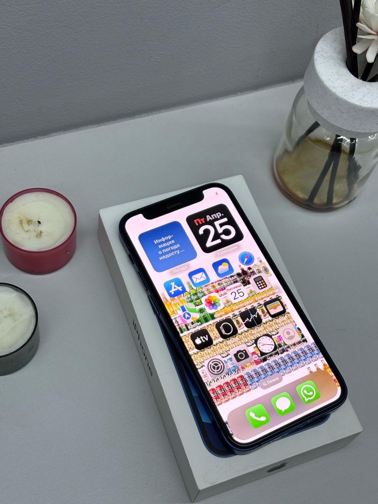 IPhone 12 mini 12гб. В отличном состоянии. Цвет синий.