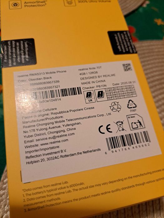 Realme note 70 T нов