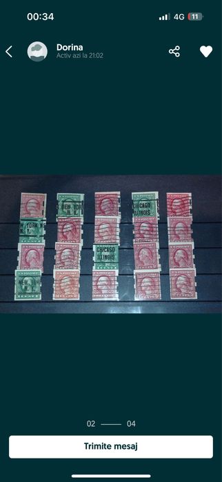 Vand timbre vechi si rare