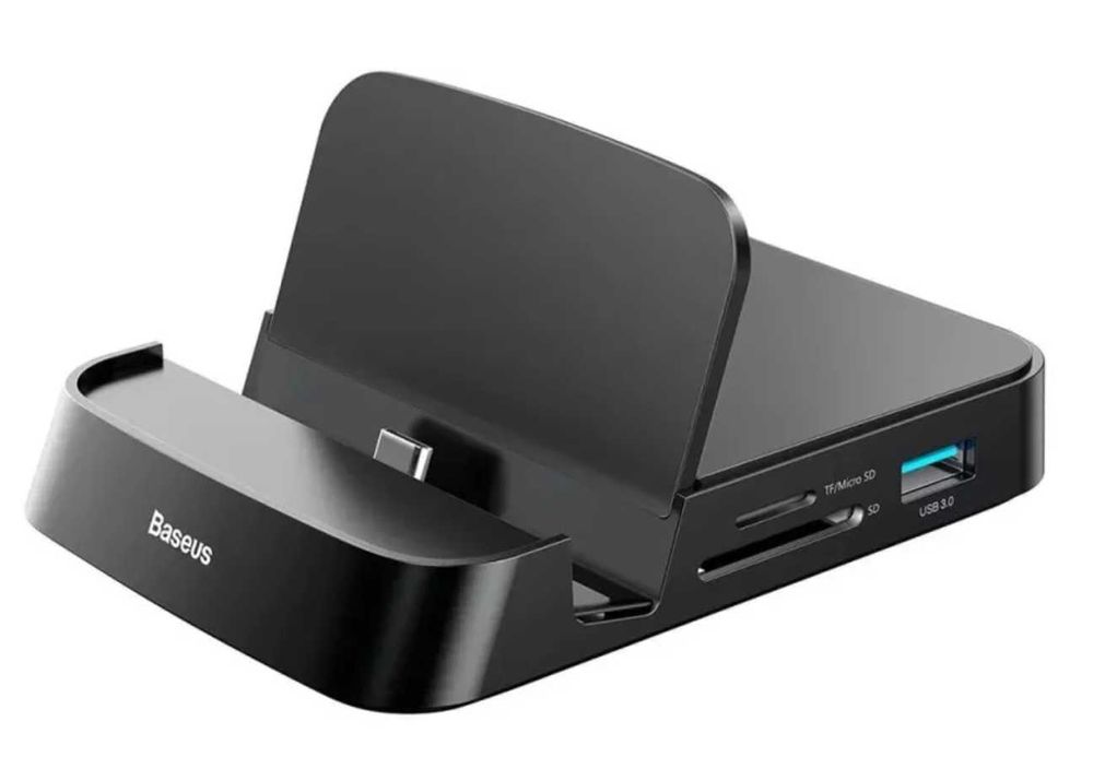 Statie de incarcare SD USB3.0 HDMI Type-C - Baseus CAHUB-AT01 - Negru