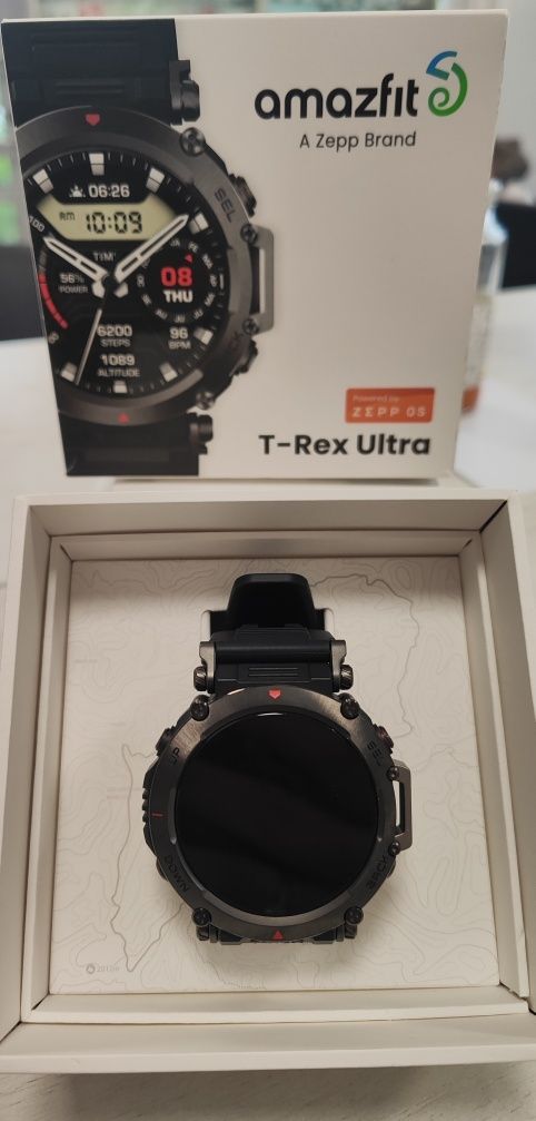 Смарт часовник Amazfit T-Rex Ultra, Abyss Black