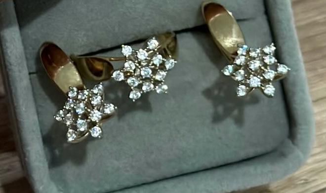 Золотой набор 585 пробы Заводская Россия