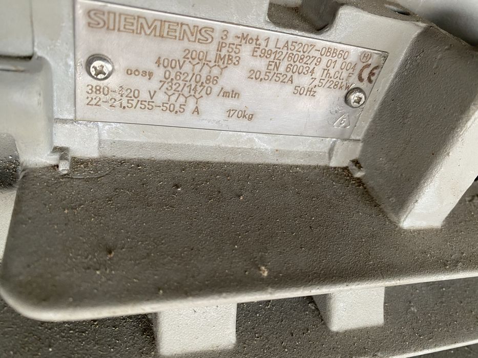 Motor electric Siemens 28kw- industrial trifazic, 1470 RPM