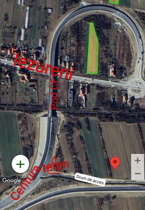 Teren extravilan lângă noua  centură ocolitoare Tg-Jiu,  Iezureni