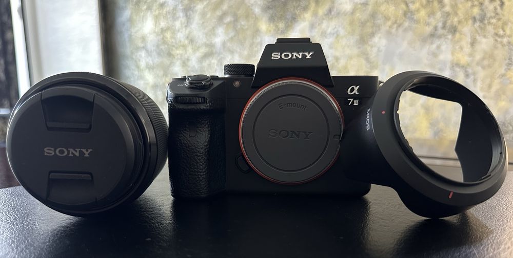 Безогледален фотоапарат Sony - Alpha A7 III, 24.2MPx, Black