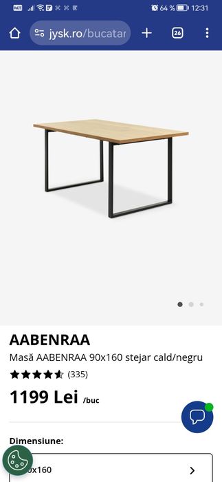 Masă dining. Dimensiune mare! Stejar.Furnir decorativ