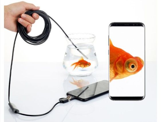 3.9 мм ендоскоп за телефон или лаптоп (и WiFi)-водоустойчив