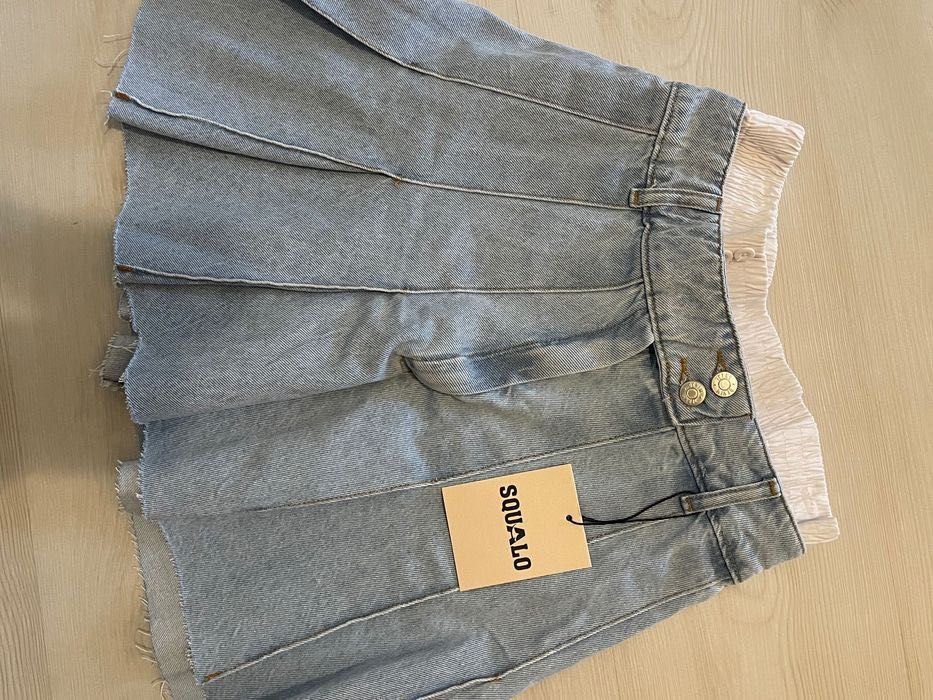 Къси поли кожа и деним