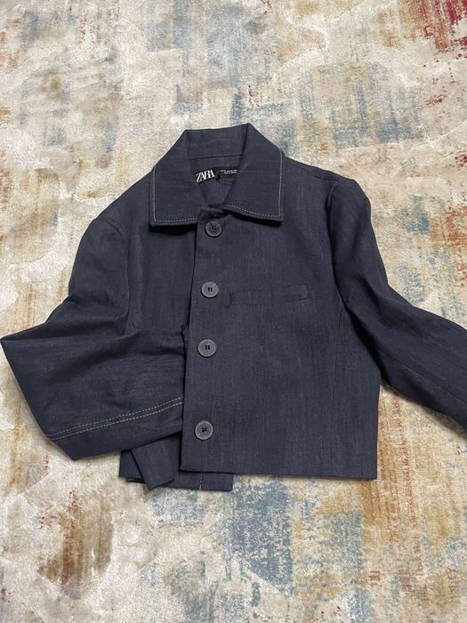 Джинсовый пиджак жениский с Зара и Хаки куртка, размер xs