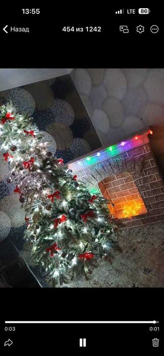 Ёлка искусственная заснеженная