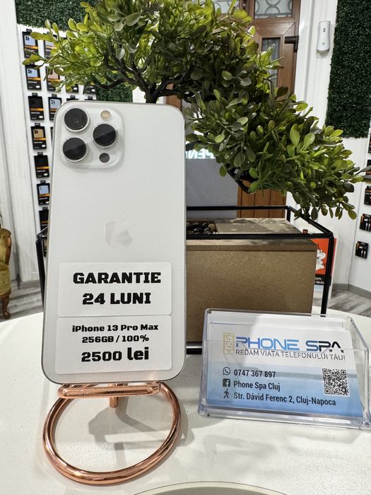 iPhone 13 Pro Max 256Gb 100%- Din magazin,cu garantie!