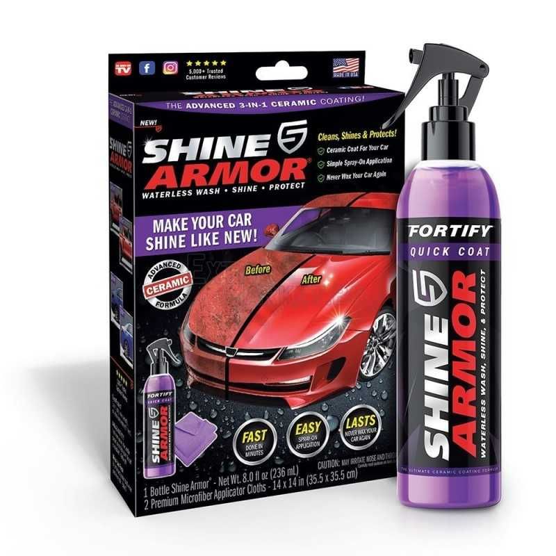 Керамичнo покритие за кола с восък, Защитен спрей - вакса Shine armor