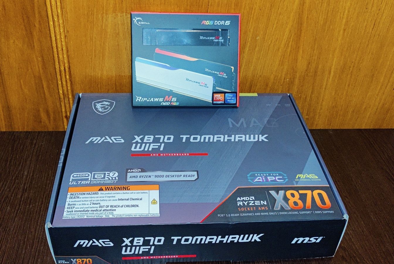 Комплект MSI MAG X870 TOMAHAWK + G.SKILL M5 Neo RGB (2x16) DDR 5