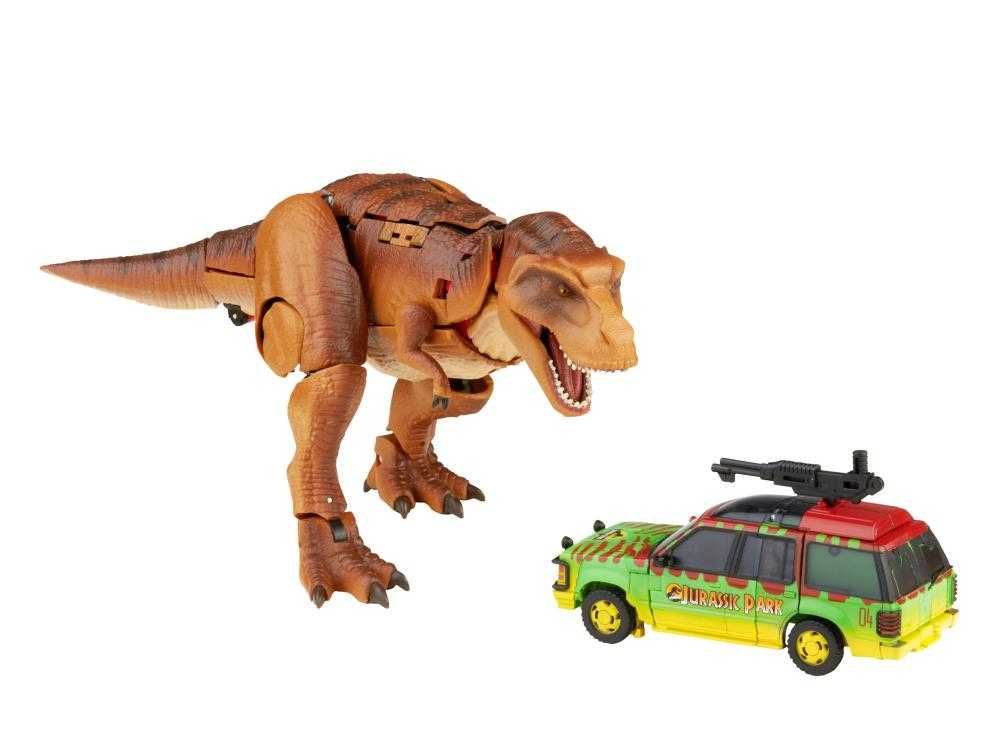 набор двух игрушек Transformers x Jurassic Park