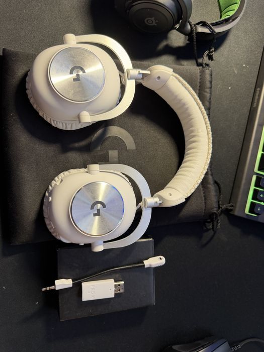 Căști gaming Logitech - Pro X 2 Lightspeed, wireless, albe