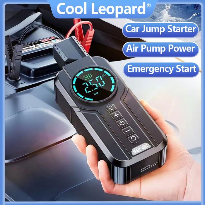 Jump starter air pump 2 в 1. Пусковой устройство и насос для авто