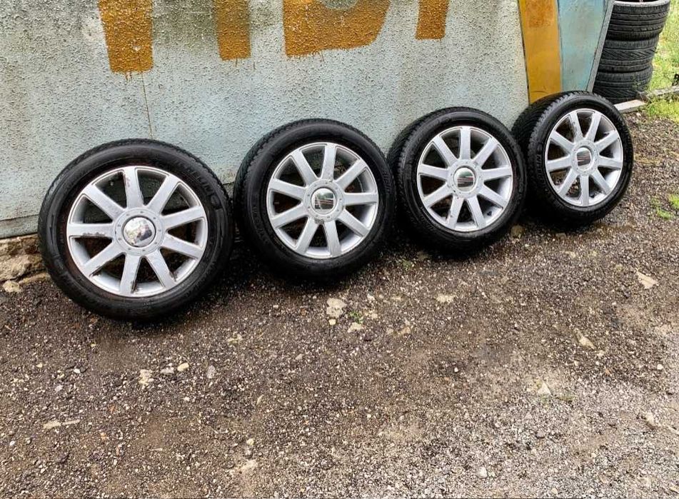 Алуминиеви джанти 16" 5x112 + ЗИМНИ ГУМИ Michelin - Vw,Audi,Seat,Skoda