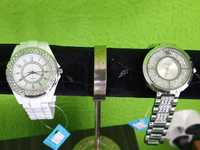 Намален от34лв-Луксозен Дамски часовник с инкрустирани цирконии