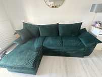 Vand canapea verde smarald
