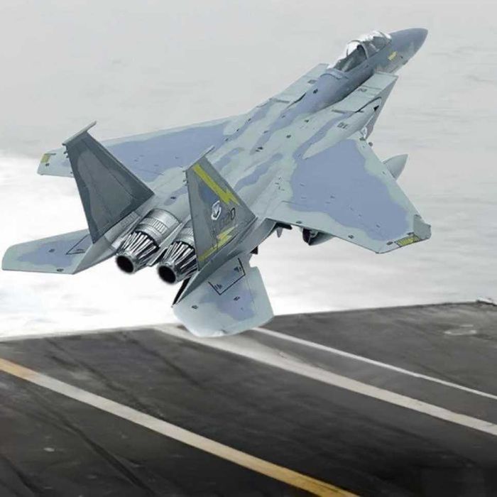 Macheta avion metalica F-15C Super Eagle USA 1:100 19cm