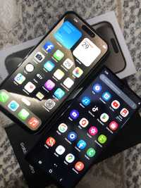 Samsung S24 Ultra. iPhone 15 Pro Max.