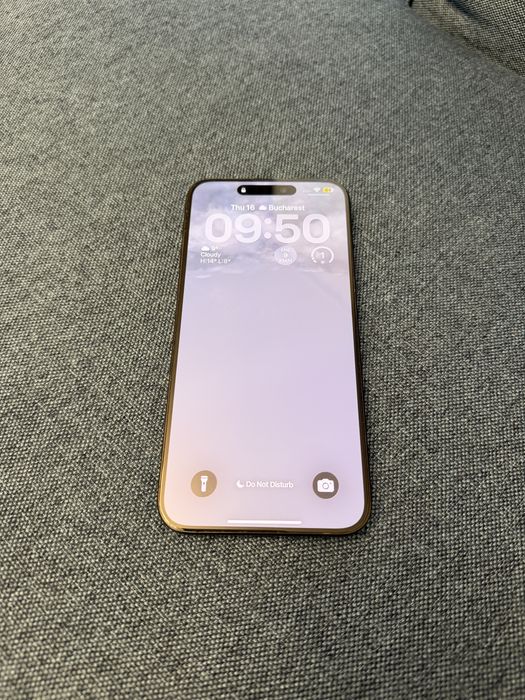Iphone 15 Promax Black Titanium, 256GB, blocat in Orange