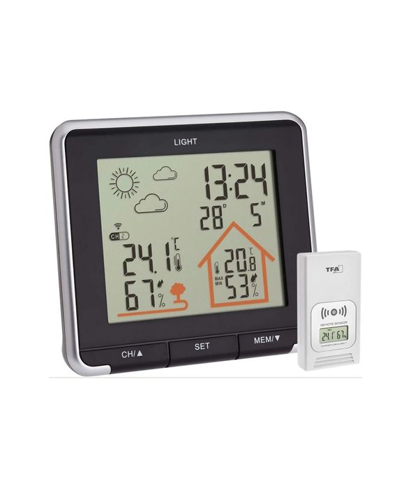 Statie meteo wireless LIFE TFA, cu transmitator wireless extern inclus