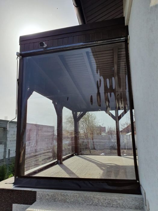 Inchidere terase , foisor , balcon cu Folie Pvc Transparenta 0.8