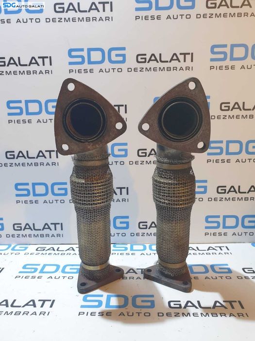 Set Compensator Racord Flexibil Galerie Teava Conducta Evacuare Audi A6 C5 2.5 AFB AKN AKE 1998 - 2005 Cod 059131790B 059131790D