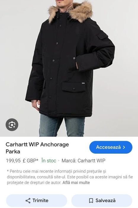 Vând geacă de bărbați Carhartt!