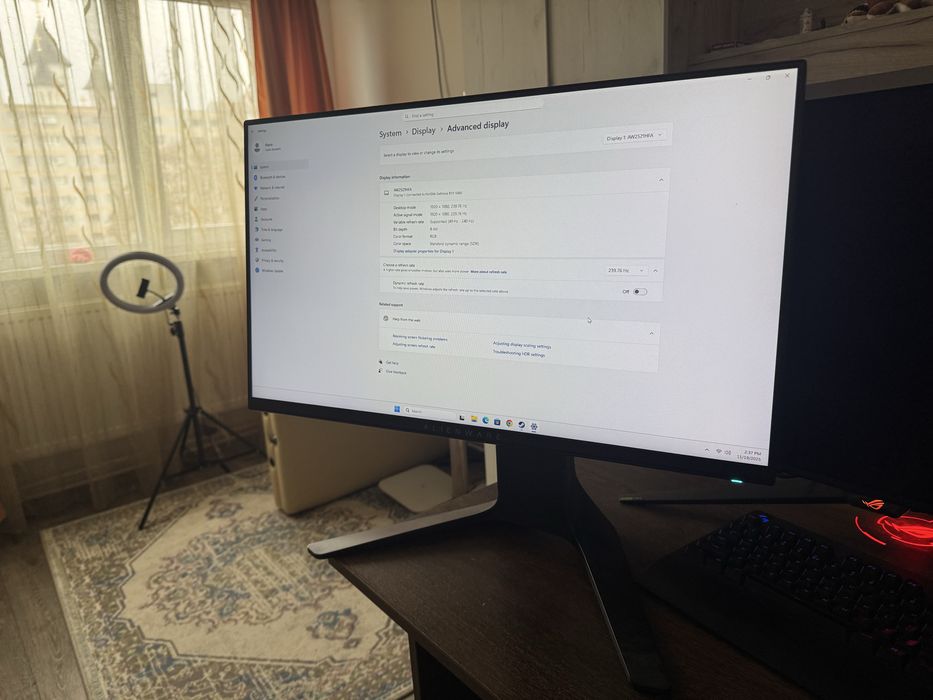 Vând monitor Allienware AW2521HFA 240Hz