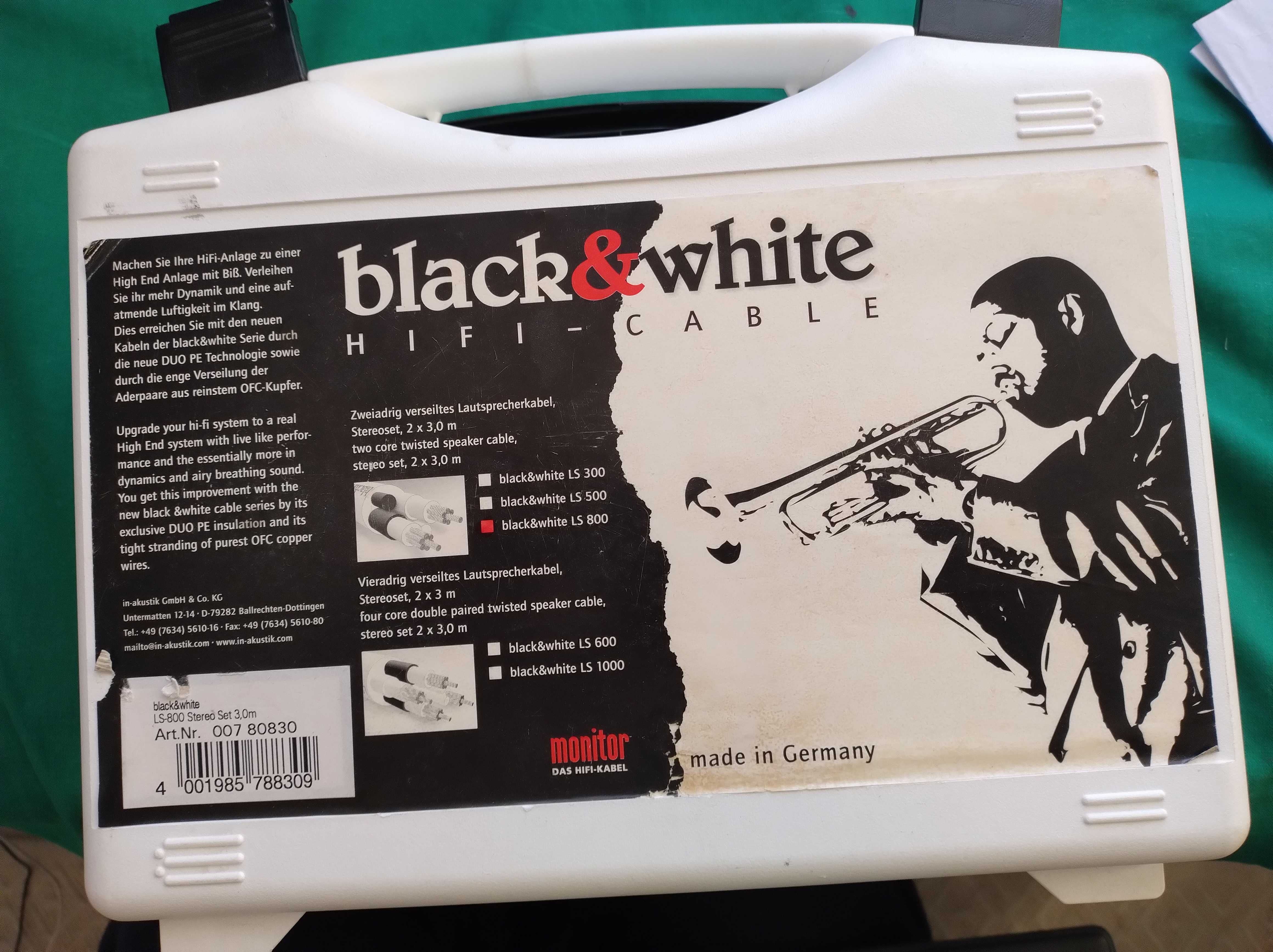 Cablu boxe Inakustik Black & White LS800 -2x3m