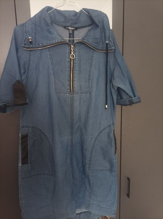 Дънкова рокля със свободна кройка Saphire