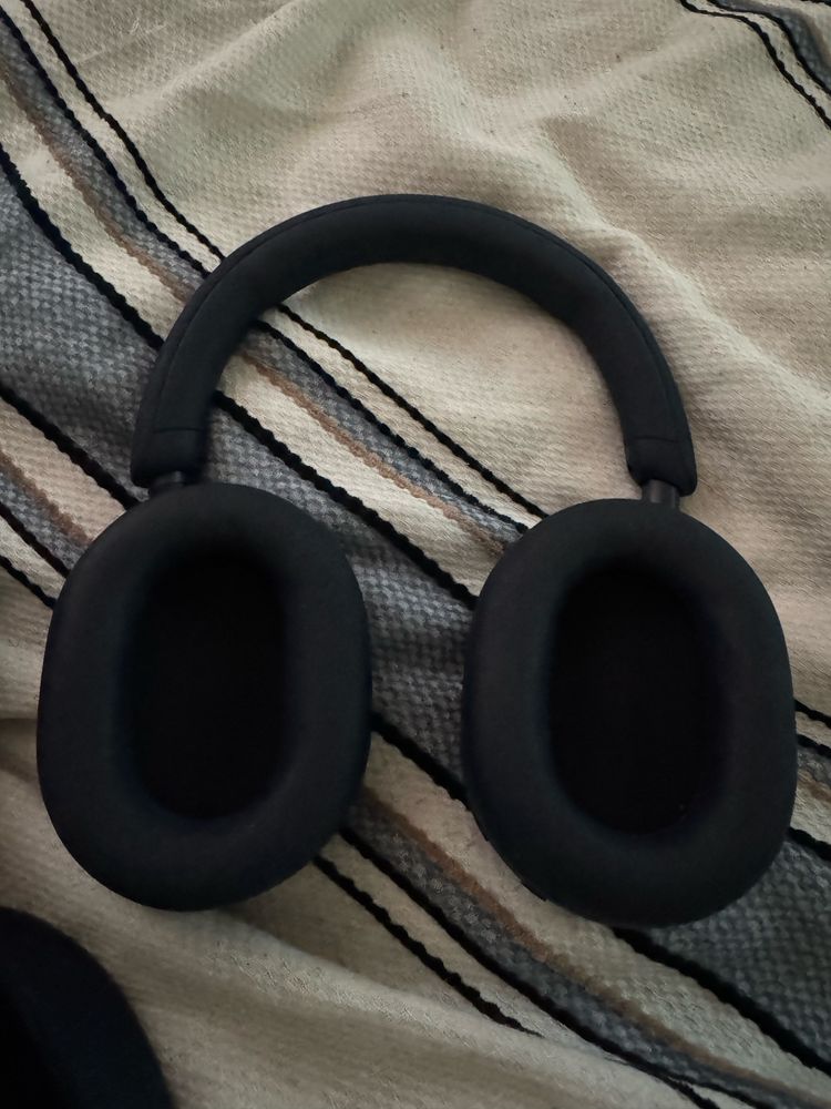 Безжични слушалки с микрофон Sony - WH-1000XM5, ANC, тъмносини