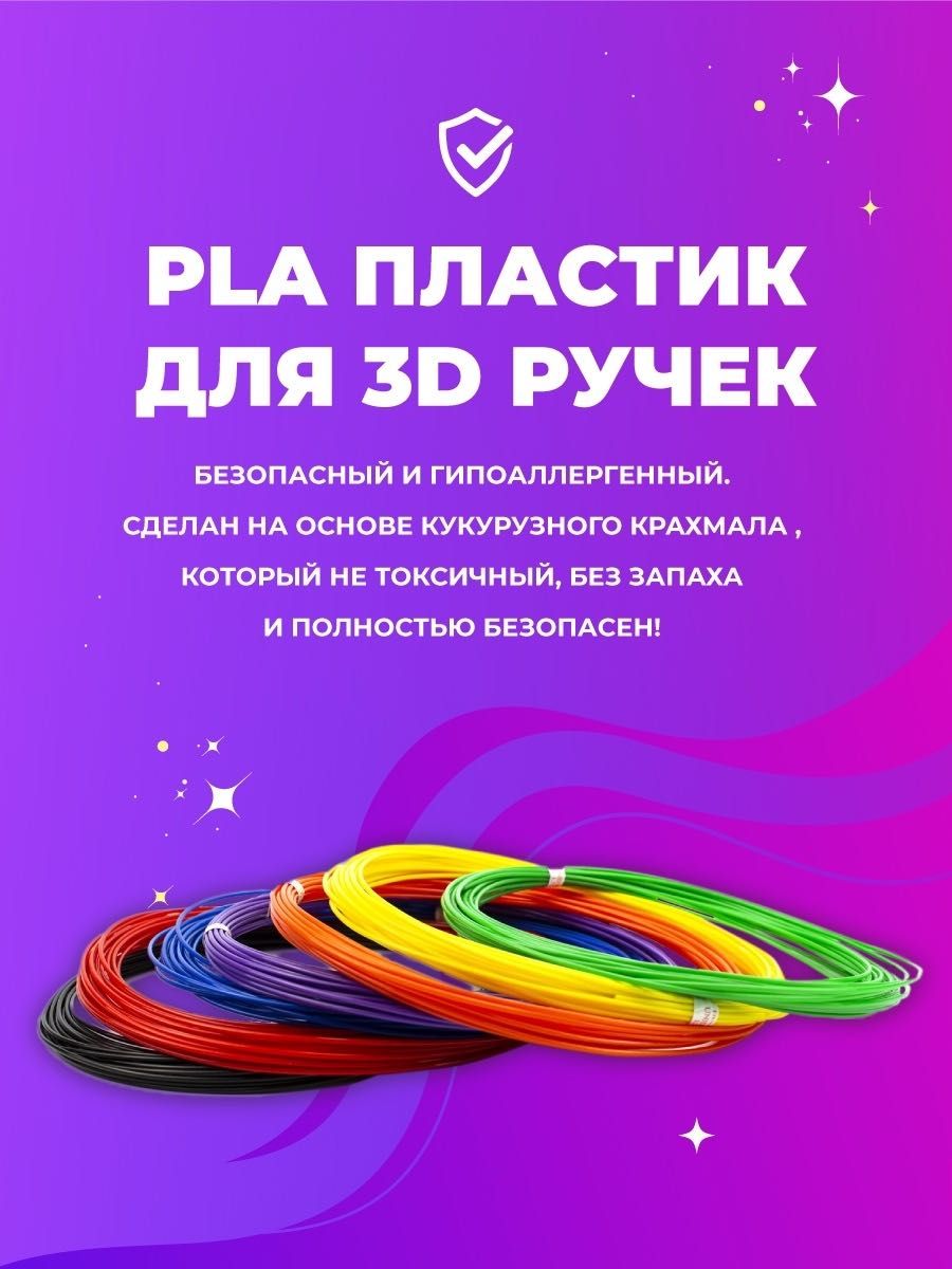 3d ручка с набором пластика для рисования