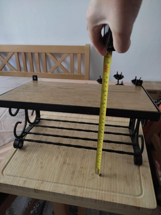 Стенна етажерка от ковано желязо* Стабилна* Атрактивен дизайн