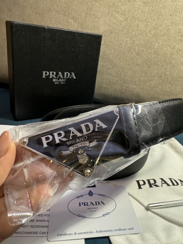 Уникален колан Prada new model 2024 117cm -3см широк