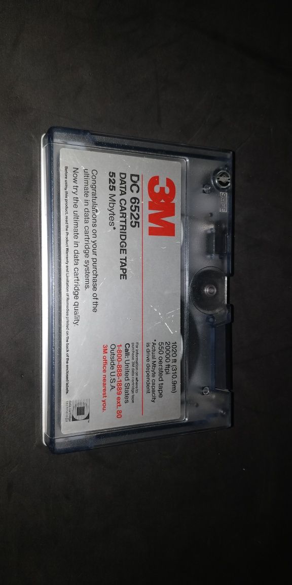 3M DC 6525 Data Cartridge Tape 525 Mbytes