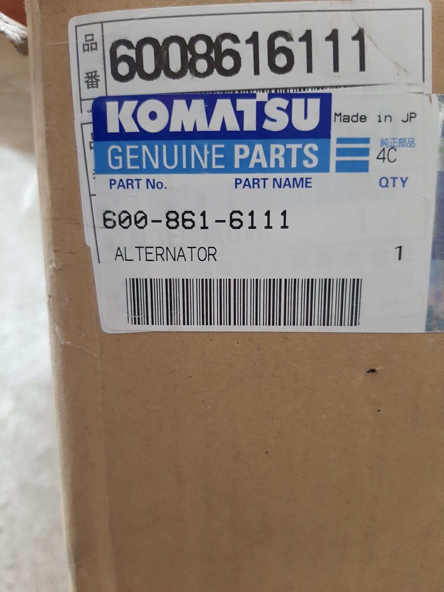 Vand alternator 24 v 60 A Nikko pt.utilaje Komatsu