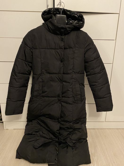 Длинная Двухсторонняя Куртка Зимняя Женская