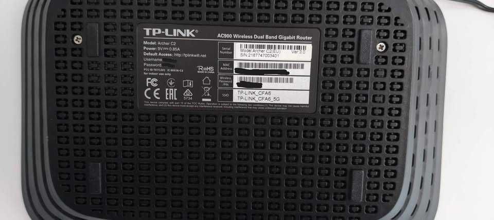 Router TP-Link Archer C2, AC900, Dual Band, Gigabit