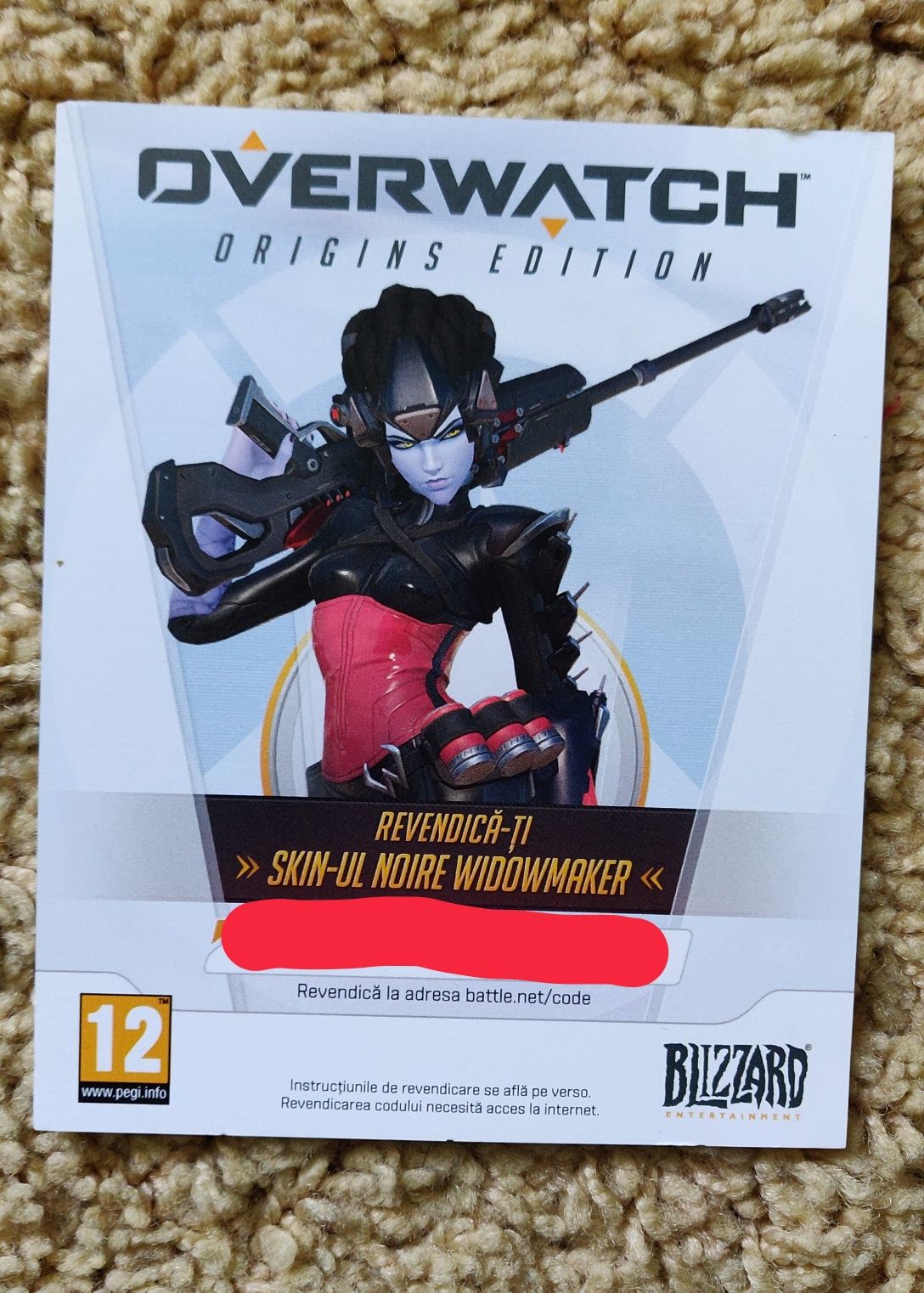 Skin Overwatch - Noire Widowmaker -PC