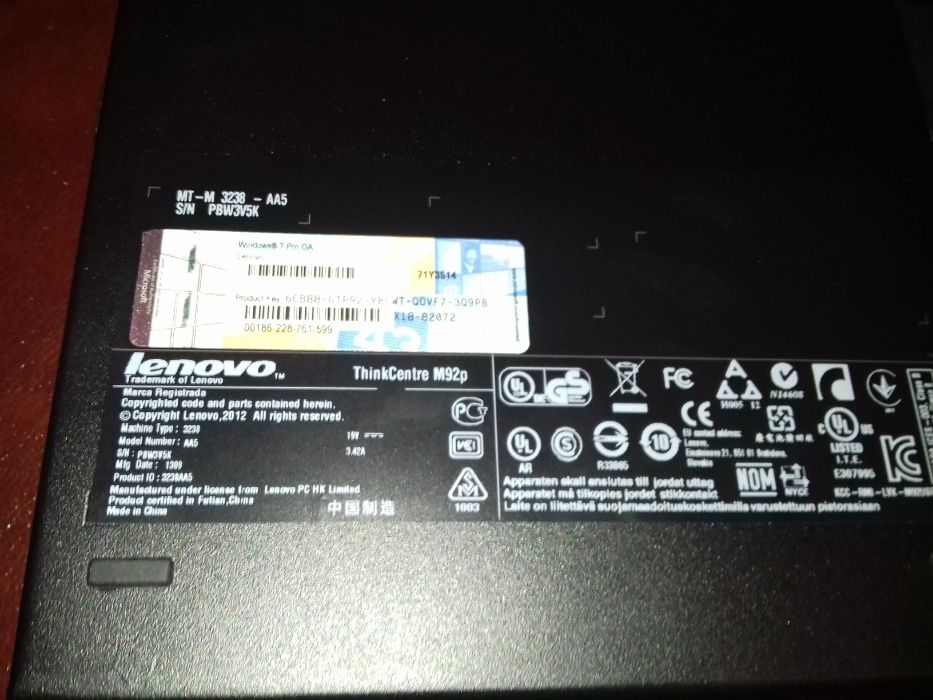 Calculator Lenovo m92p –micut cat un NUC cu i5 3470t, 8 gb ram