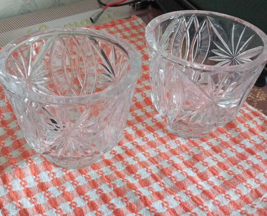 Вазочки хрустальные Гусь хрустального завода Владимирская область
