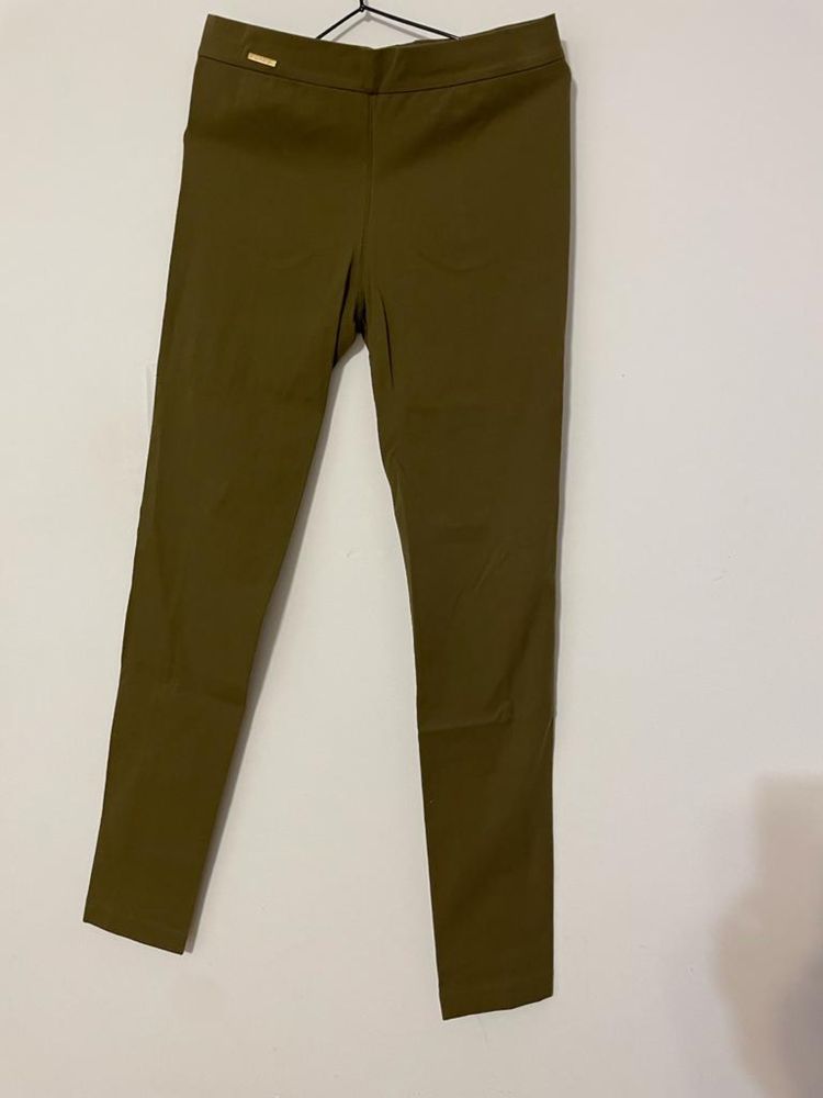 Pantaloni dama tip colanti Pull On Polo Ralph Lauren Verde/Kaki