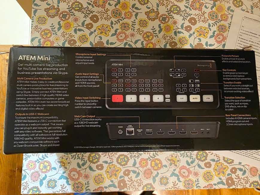 Mixer de producție live Blackmagic Design ATEM Mini