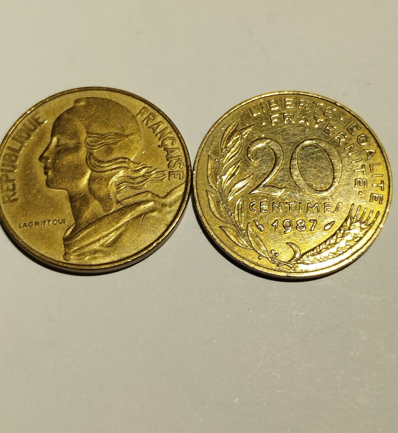 Moneda Franta,20centime